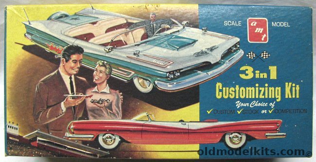 AMT 1/25 1959 Ford Galaxie Convertible 3 in 1, 1CK-139 plastic model kit